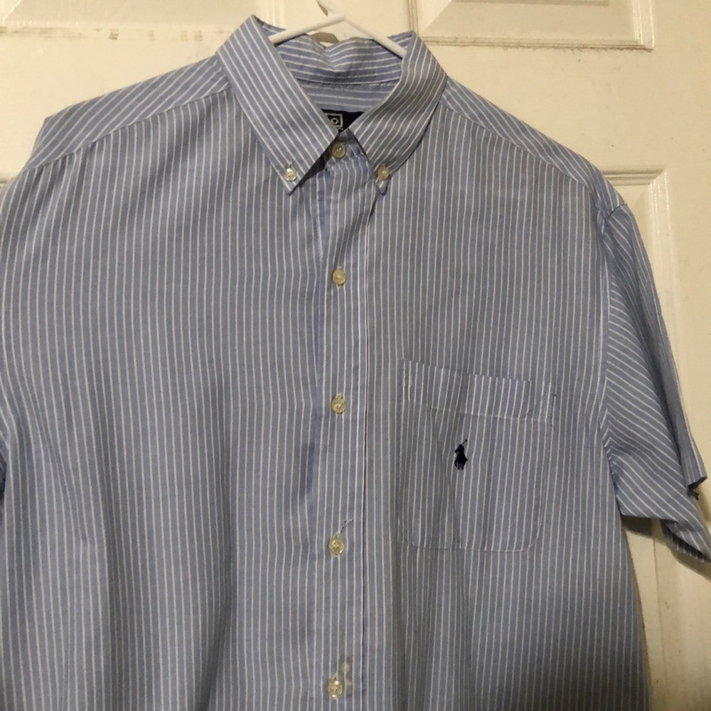 Blue polo by Ralph Lauren button down
